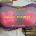 Gối massage vai cổ gáy 8 bi hồng ngoại Hàn Quốc AYS 696, gối mát xa giảm đau trên ô tô hiệu quả nhất