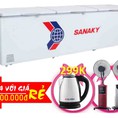 Tủ Đông 3 Cánh Sanaky Inverter 1200 Lít Vh 1399hy3 Đồng R600a