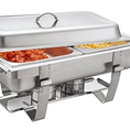 Nồi hâm buffet inox Dày chữ nhật 2 ngăn giá rẻ