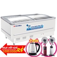 Tủ Đông Cửa Kiếng Lùa Alaska 700 Lít Sd 7w Nhôm R290 Kem