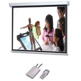 Màn điện hộp vuông 2 remote 120 Inch