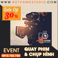 Giảm giá 30% dịch vụ quay phim chụp hình sự kiện cuối năm