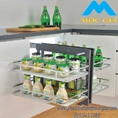 Phụ kiện tủ bếp Eurogold Kệ góc mở toàn phần EC100