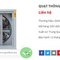 Quạt thông gió vuông 400