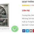 Quạt thông gió vuông 600 inox