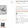 Quạt Thông Gió Dasin KVF 1025