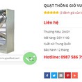 Quạt thông gió vuông 1100mm Inox