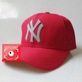 New Nón lưỡi trai lưới thời trang logo NY Đỏ