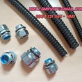 Ống ruột gà lõi thép. Ống ruột gà tráng kẽm bọc nhựa PVC.