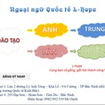 Tuyển sinh lớp tiếng anh trung nhật hàn