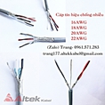 Cáp tín hiệu 2pair20awg, cáp vặn xoắn, cáp âm thanh
