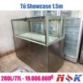 Tủ mát trưng bày kính vuông Showcase 1.5m