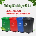 Tổng hợp các loại thùng rác nhựa giá rẻ được sử dụng nhiều nhất