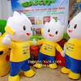 Những mascot mang trên mình logo thương hiệu của nhãn hàng