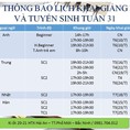 Atlantic liên tục tuyển sinh các lớp Anh Trung Nhật Hàn