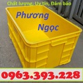 Thùng nhựa HS019 cao 31, thùng nhựa công nghiệp, thùng nhựa nguyên sinh, hộp nhựa có nắp