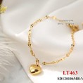 Lắc tay titan dây bi mặt tim trơn 463