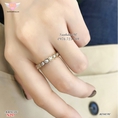 Nhẫn tay titan viền đá tổ ong 257