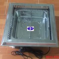 Bếp lẩu 2 ngăn âm bàn 2000w có nắp đậy