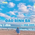 Tour du lịch đảo Bình Ba