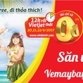 Vé máy bay khuyến mãi 0 đồng Vietjet