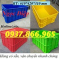 Thùng nhựa đặc HS019, thùng đặc có nắp 3T1