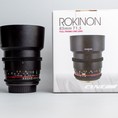 Rokinon 85mm t1.5 mf canon fullbox 85 1.5 18367