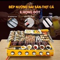 Bếp Nướng k333 6 họng , bếp nướng gas hải Sản , Bếp Nướng gas giá rẻ