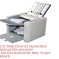 Máy gấp giấy a4 , gấp toa b4 mâm