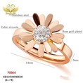 Nhẫn tay titan mặt hoa cúc 864