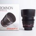 Rokinon 85mm T1.5 MF Nikon Fullbox 85 1.5 18533 5tr, không box giảm 200k