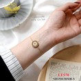 Lắc tay titan mặt tròn hoa trắng 570