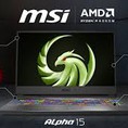 MSI Alpha 15 A3DDK 004us New 2020 AMD Ryzen 7 2nd Gen 3750H : Gaming Laptop