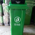 Thùng rác nhựa 120L nắp đẩy