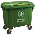 Thùng rác 660 lít nhựa HDPE