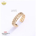 Nhẫn tay titan viền dây xích 895