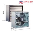 Quạt hút công nghiệp vuông 500x500 giá rẻ