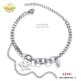 Lắc tay titan dây xích mặt sao cười 591