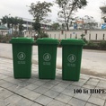 Thùng rác nhựa 100 lít có gân