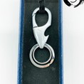 Móc khóa giọt lệ màu bạc khắc laser ngựa phi MK009
