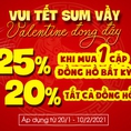 Vui Tết Sum Vầy Valentine Đong Đầy Đón Siêu Sale Cùng Topwatch
