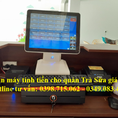 Lắp combo máy tính tiền cảm ứng cho quán trà sữa, trà chanh tại Tiền Giang