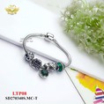 LT titan mặt charm đá xanh lá 08