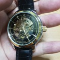 Đồng hồ Nam Rolex Automatic mạ vàng dây da cao cấp