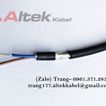 Cáp tín hiệu 2 lớp chống nhiễu 24awg 2C Altek Kabel