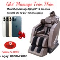 FUJIKIMA 909FX mua ghế massage tặng điện thoại IP12pro max 256G CHẤT Gọi: 0868.699.885