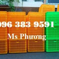 Bán rổ nhựa 26 bánh xe đựng trái cây, hàng may mặc