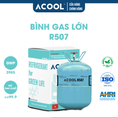gas lạnh kho lạnh Gas lạnh ACOOL R507 bình 11,3 kg