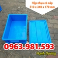 Hộp nhựa có nắp B4, thùng nhựa cơ khí