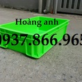 Khay nhựa b4, thùng nhựa đặc có nắp, khay nhựa xếp chồng